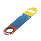 Kleuren van Colombia Speed Flessenopener (Achterkant Gekanteld)
