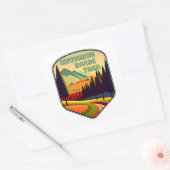 Kleuren van Continental Divide Trail Vierkante Sticker (Envelop)