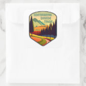 Kleuren van Continental Divide Trail Vierkante Sticker (Tas)