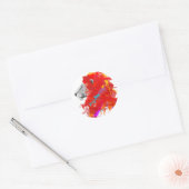 Kleuren van Courage Ronde Sticker (Envelop)