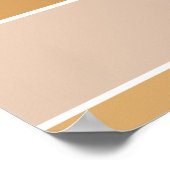 Kleuren van de Abstracte Beach Sand Ocean Modern Poster (Hoek)