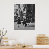 Kleuren van de beroemde 369e infanterie in de para poster (Keuken)