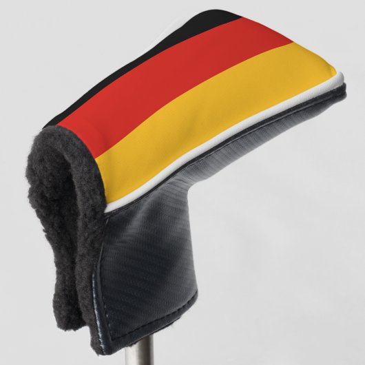 KLEUREN VAN DE DUITSE VLAG + jouw ideeën Golfheadcover (3/4 voorkant)