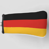 KLEUREN VAN DE DUITSE VLAG + jouw ideeën Golfheadcover (Voorkant)