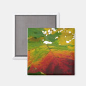 Kleuren van de esdoornblad herfst natuur fotografi magneet (Voorkant / Achterkant)