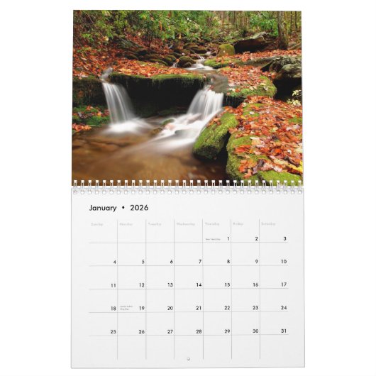 Kleuren van de herfst 2018 Kalender (Jan 2026)