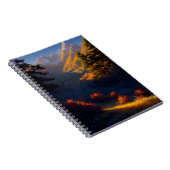 Kleuren van de herfst deken de Mountain Valley Notitieboek (Rechterzijde)