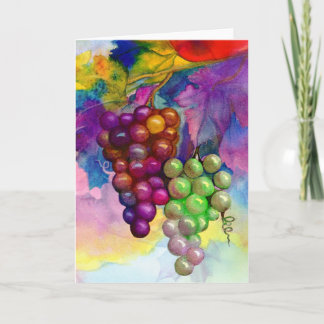 Kleuren van de herfstwijnstok kaart