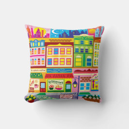 Kleuren van de hoofdstraat kussen