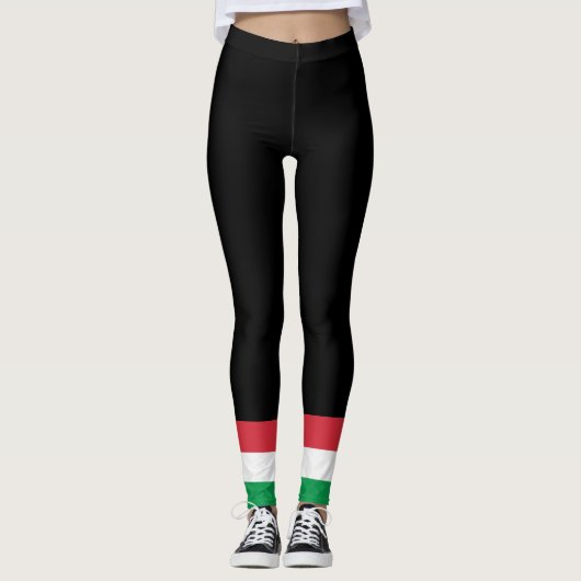 Kleuren van de Italiaanse vlag. Leggings (Voorkant)