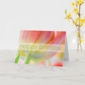 Kleuren van de Kaart van de Verjaardag van de (Gele Bloem)