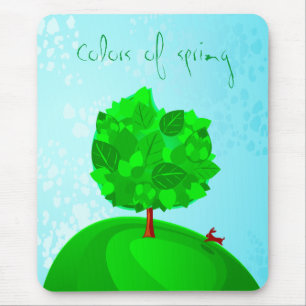 kleuren van de lente, mousepad muismat
