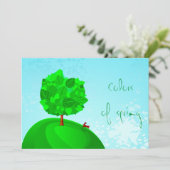 kleuren van de lente, uitnodiging (Staand voorkant)