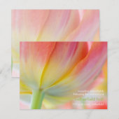 Kleuren van de Lente • Uitnodiging Bruiloftsrecept (Voorkant / Achterkant)