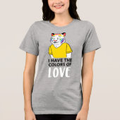 Kleuren van de Liefde Tri-Blend Shirt (Voorkant)