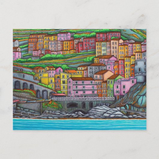 Kleuren van de Manarola Post Card Briefkaart (Voorkant)