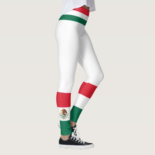 Kleuren van de Mexicaanse vlag Leggings (Rechts)