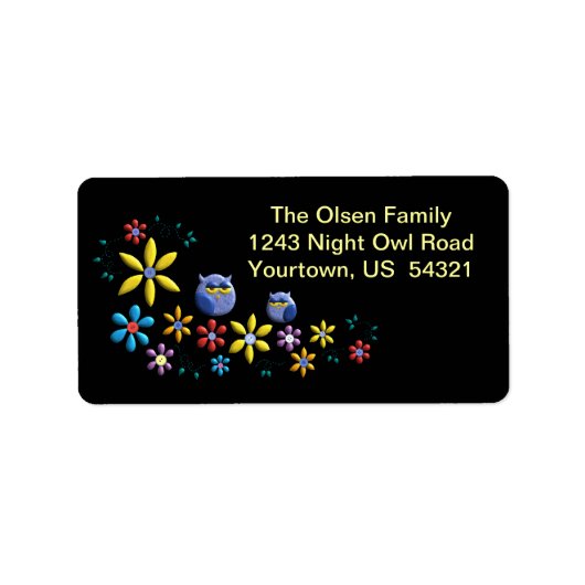 kleuren van de nacht etiket (Voorkant)