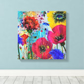 Kleuren van de natuur canvas afdruk (Insitu (Houten vloer))