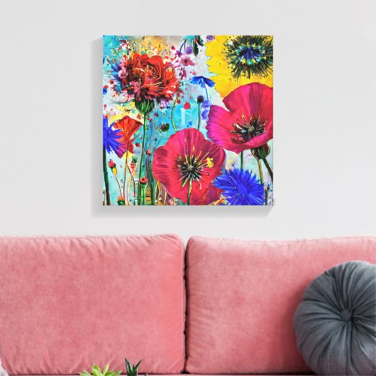 Kleuren van de natuur canvas afdruk (Insitu (Woonkamer))