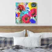 Kleuren van de natuur canvas afdruk (Insitu (Slaapkamer))