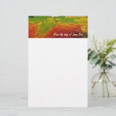 Kleuren van de Natuur "Maple Leaf Autumn" Fotograf Briefpapier (Staand voorkant)