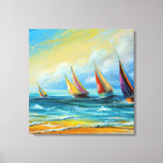 Kleuren van de Ocean Canvas Print (Voorkant)