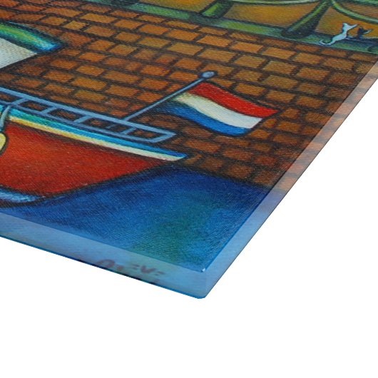 Kleuren van de Raad van Amsterdam Snijplank (Hoek)