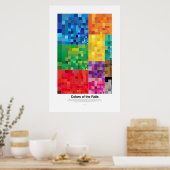 Kleuren van de rails (licht) poster (Keuken)