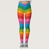 Kleuren van de Rainbow Stripped Leggings (Voorkant)