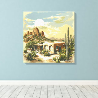 Kleuren van de Ranch Canvas Art Afdruk