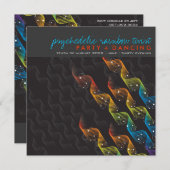 Kleuren van de regenboog Golvende Abstracte Draai Kaart (Voorkant / Achterkant)