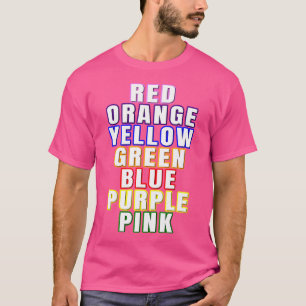 Kleuren Van De Regenboog Grappige Roygbiv Illusie T-shirt