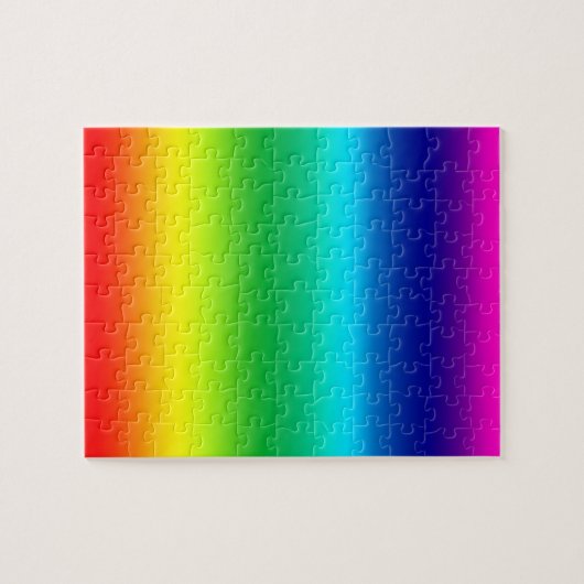 Kleuren van de regenboog legpuzzel (Horizontaal)