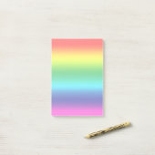 Kleuren van de regenboog post-it® notes (Op bureau)