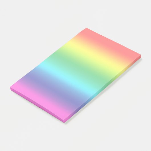 Kleuren van de regenboog post-it® notes (Schuin)