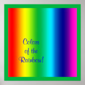 Kleuren van de regenboog poster (Voorkant)