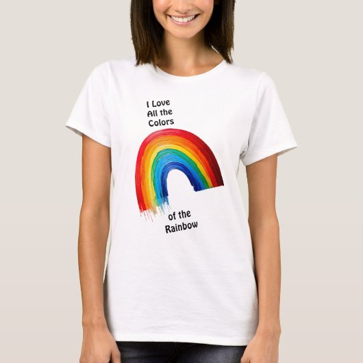 Kleuren van de regenboog - Pride T-shirt (Voorkant)