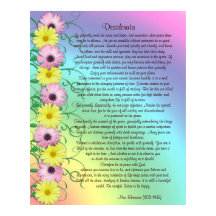 Kleuren van de regenboog van de Desiderata-prose