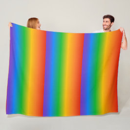 Kleuren van de regenbooggradiënt fleece deken