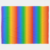 Kleuren van de regenbooggradiënt fleece deken (Voorkant (Horizontaal))