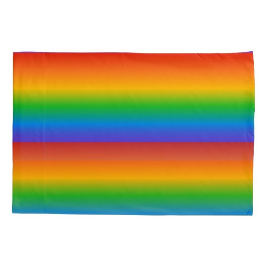 Kleuren van de regenbooggradiënt kussensloop (Achterkant)