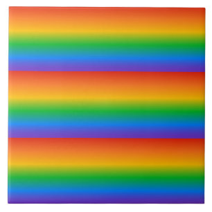 Kleuren van de regenbooggradiënt tegeltje