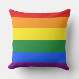 KLEUREN VAN DE REGENBOOGVLAG strepen + jouw ideeën Buitenkussen