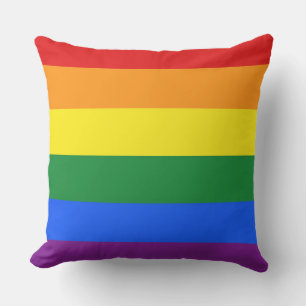 KLEUREN VAN DE REGENBOOGVLAG strepen + jouw ideeën Buitenkussen