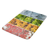 Kleuren van de veranderende seizoenen Quadriptych Badmat (Gekanteld)