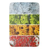 Kleuren van de veranderende seizoenen Quadriptych Badmat (Voorkant Verticaal)