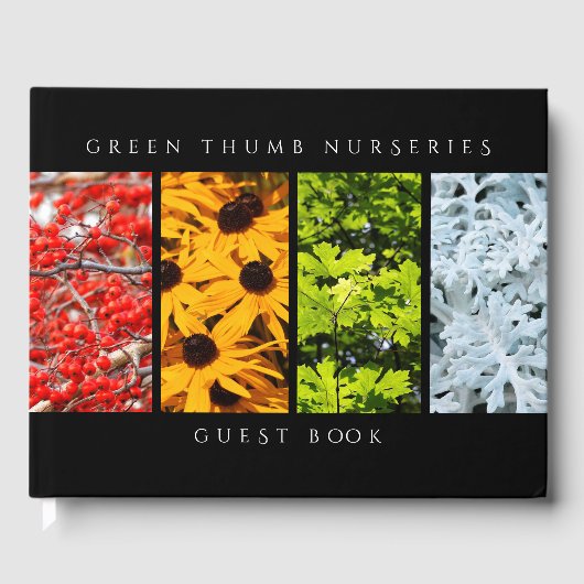 Kleuren van de veranderende seizoenen Quadriptych Gastenboek (Voorkant)