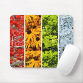 Kleuren van de veranderende seizoenen Quadriptych Muismat (Met muis)