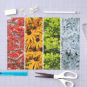 Kleuren van de veranderende seizoenen Quadriptych Tissuepapier (Craft)